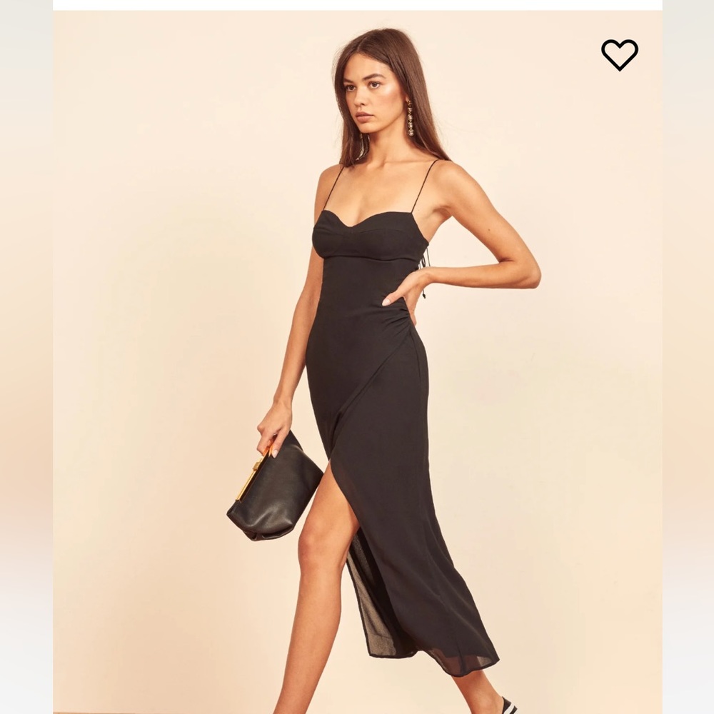 GUC Reformation black Kourtney dress size 8